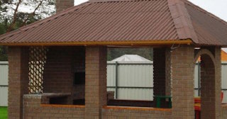 Беседка из кирпича под ключ в Партизанске цена от 3148 рублей - Строй-Прт